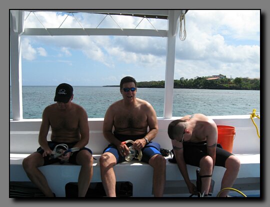 Getting ready to swim with dolphins